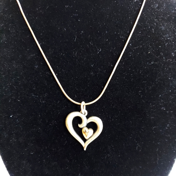 Avery Necklace Sterling Silver and‎ 14K Gold